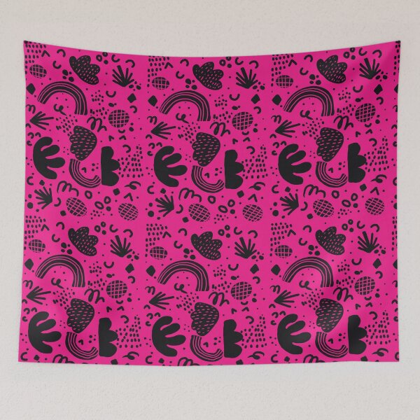 Item preview, Hot pink pattern designed and sold by aasiriartstudio.