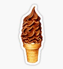 Chocolate Dip Ice Cream Pattern Sticker