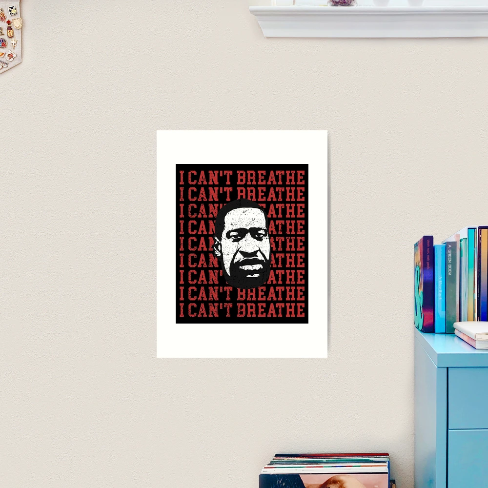 George Floyd I can't breathe distressed design 