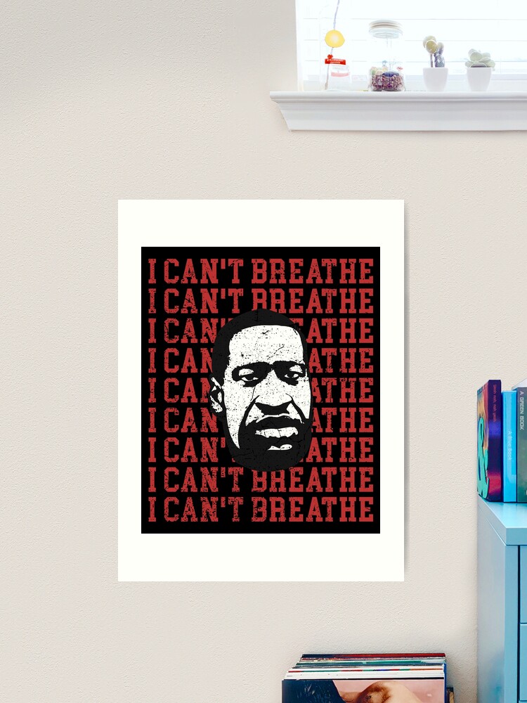 George Floyd I can't breathe distressed design 