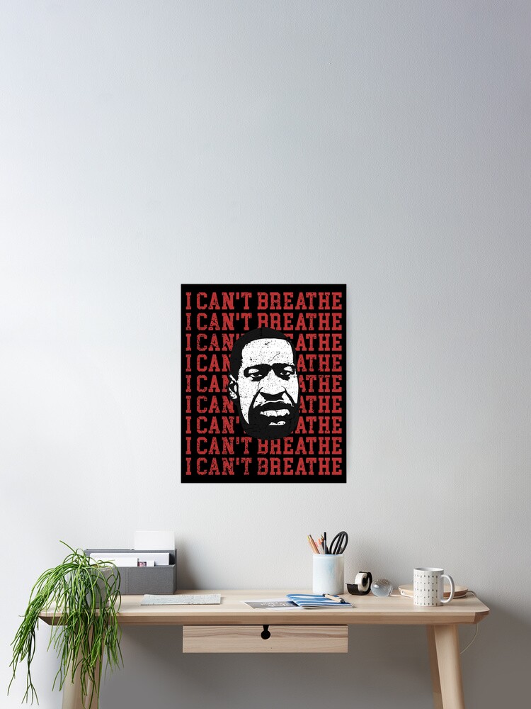 George Floyd I can't breathe distressed design 