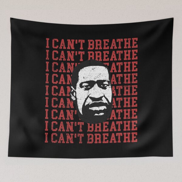 Item preview, George Floyd I can't breathe distressed design  designed and sold by Teecha.