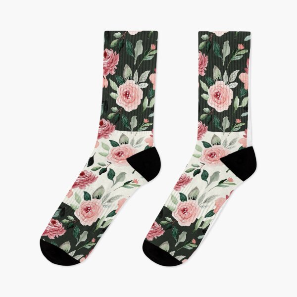 Item preview, Rayas florales en blanco y negro designed and sold by DragonFroot.