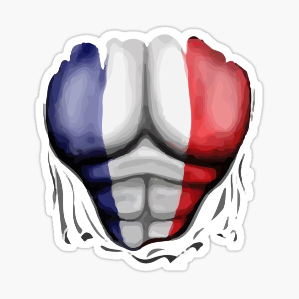 Sticker de RSAbruti sur nationalist revolution national extreme droite  colosse muscle solide cagoule nike manifestation paris