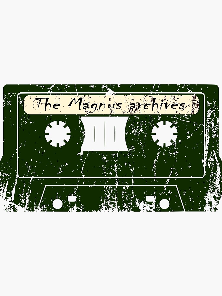 "the magnus archives cassette tape" Sticker by JuliaTheThird Redbubble