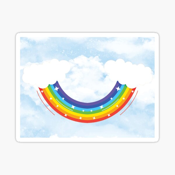 Rainbow Smile - Upside Down Sticker