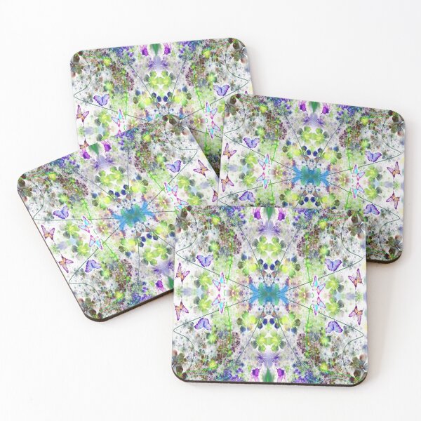Item preview, Butterflies and flowers , psychedelic Arte Abstracto, abstract art design designed and sold by Adri Barnard.