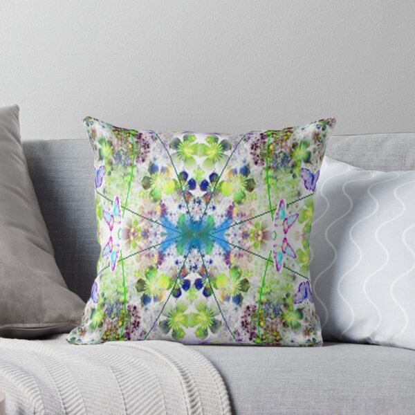Item preview, Butterflies and flowers , psychedelic Arte Abstracto, abstract art design designed and sold by Adri Barnard.