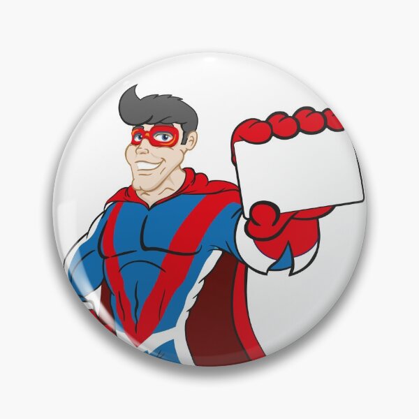 Item preview, Illustration depicts superhero person doing imposing pose and holding or showing a card or something designed and sold by LucianoCosmo.