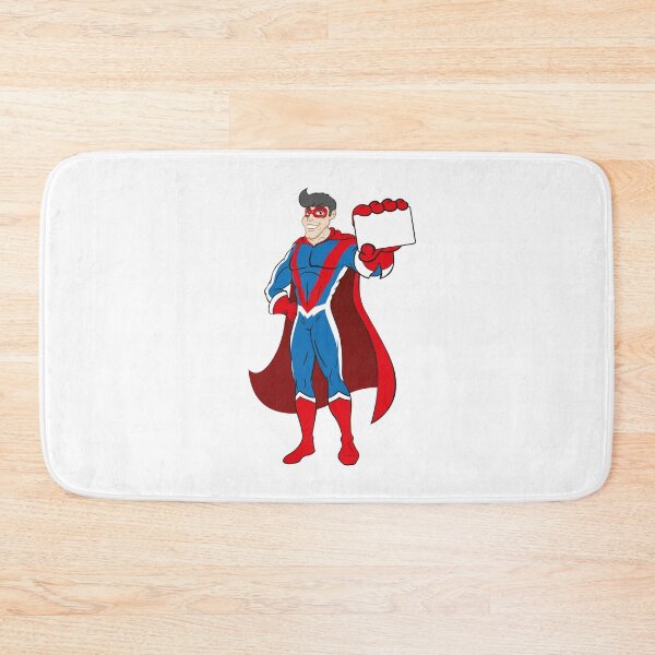 Item preview, Illustration depicts superhero person doing imposing pose and holding or showing a card or something designed and sold by LucianoCosmo.