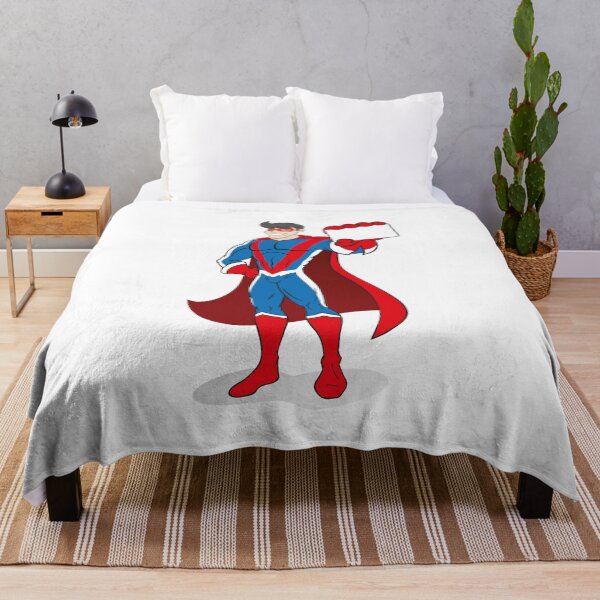Item preview, Illustration depicts superhero person doing imposing pose and holding or showing a card or something designed and sold by LucianoCosmo.