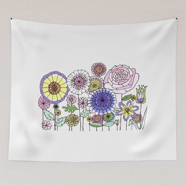 Item preview, Floral Rose linework drawing designed and sold by Sam Parr.