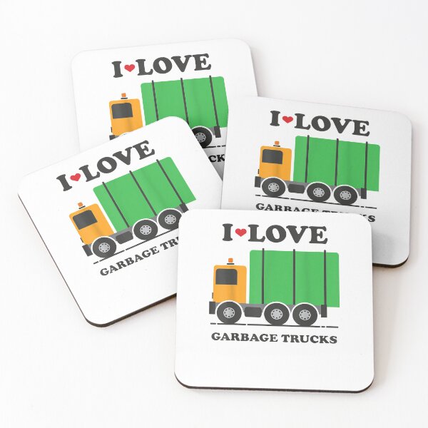 Item preview, I Heart Love Garbage Trucks Gift designed and sold by BestDesign77.