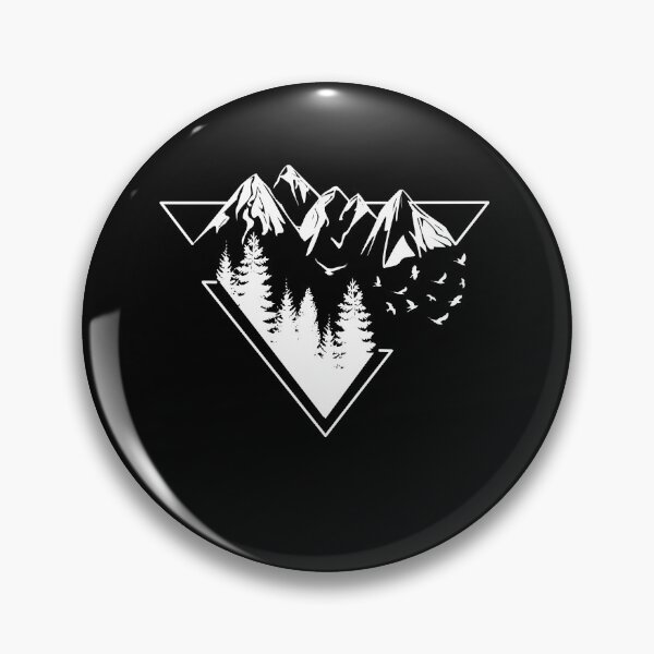 Artikelvorschau, Der Berg ruft geometrisch Wald Berg Landschaft v4 entworfen und verkauft von BLucknerDesign.