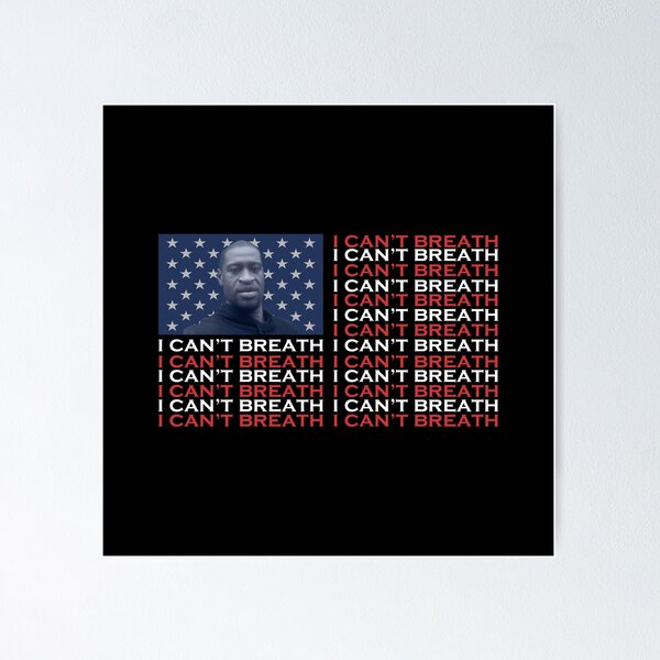 George Floyd Can't Breath USA Flag
