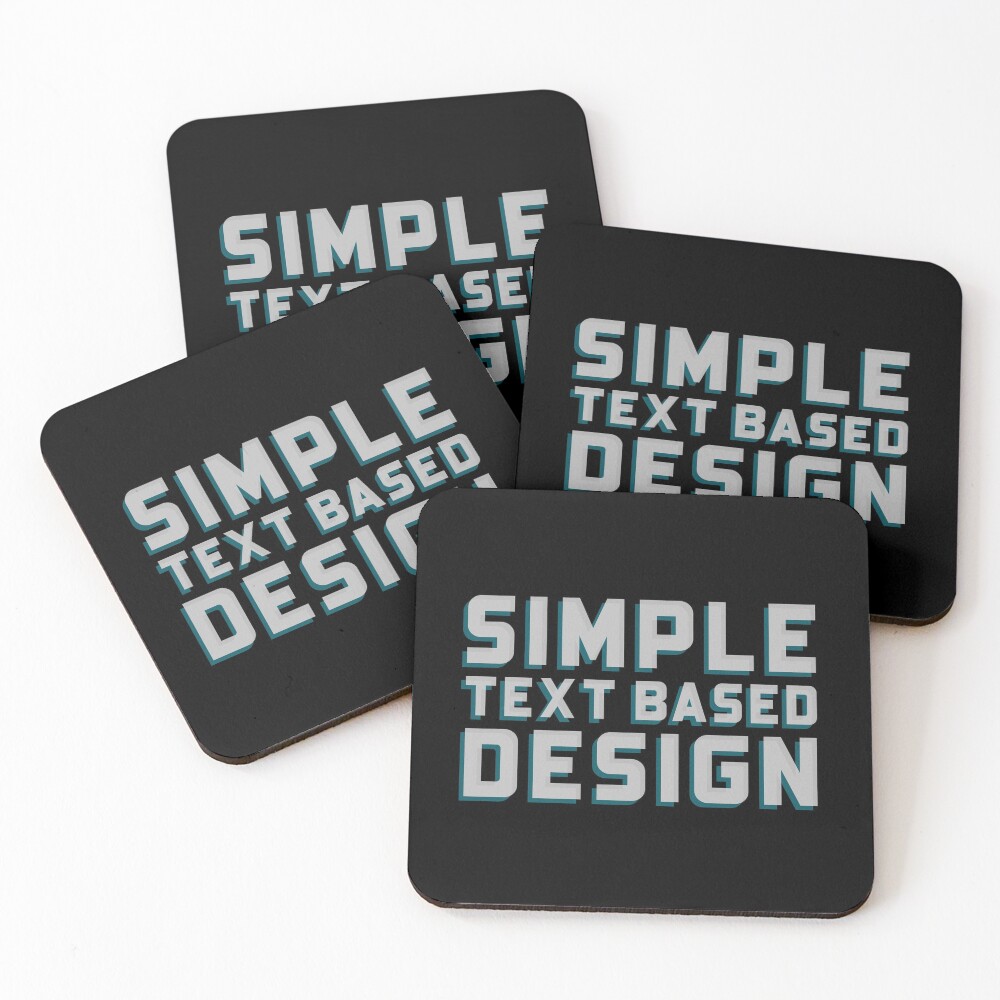 Item preview, Coasters (Set of 4) designed and sold by FlauntMerch.