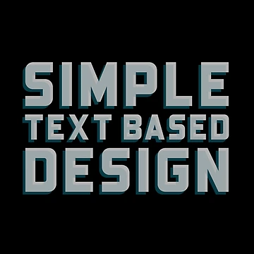 Artwork thumbnail, Simple Text Based Design by FlauntMerch
