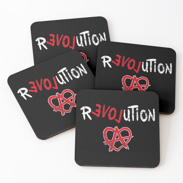 Item preview, love revolution love anarchy heart designed and sold by Spoox.