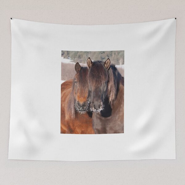 Item preview, Two horses in winter designed and sold by James Cumming.