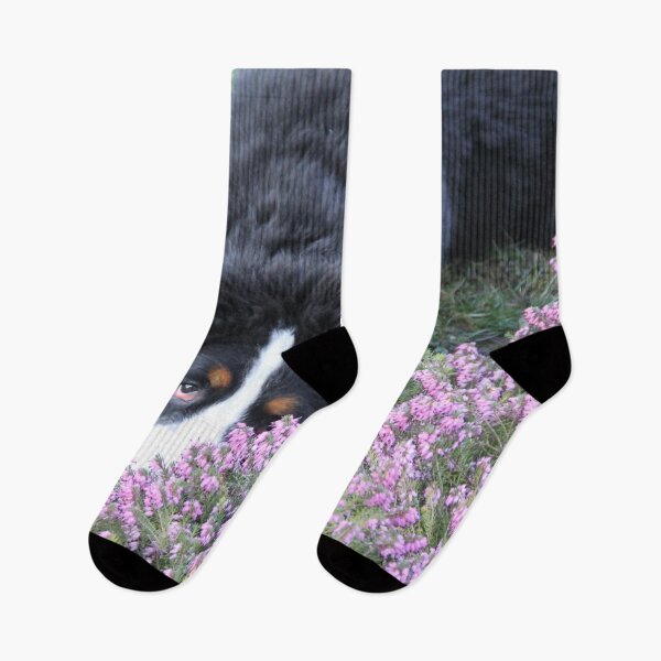Item preview, Adorable bernese mountain dog in the spring flowers	 designed and sold by EstelleRossetti.