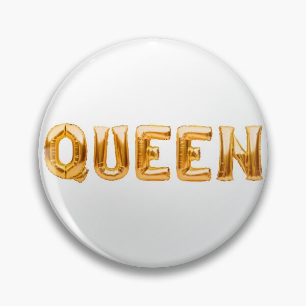 Item preview, Golden word QUEEN made of inflatable balloons designed and sold by Magryt.