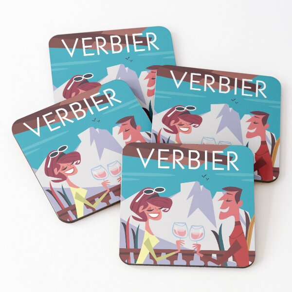Item preview, Verbier ski poster designed and sold by GAGodel.