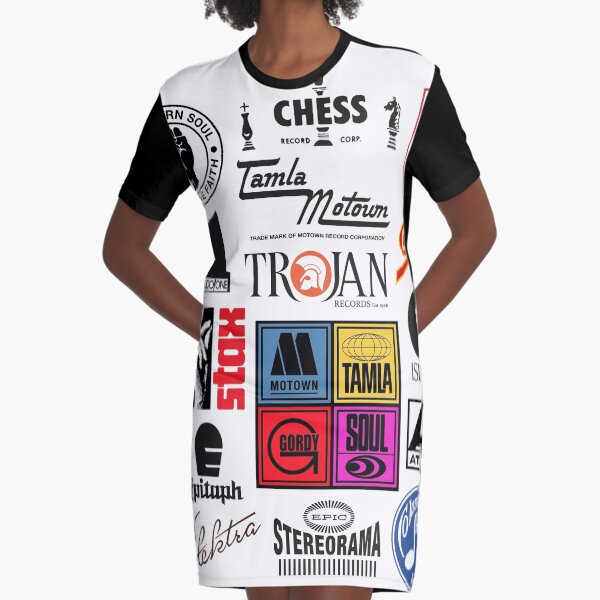 music label Graphic T-Shirt Dress