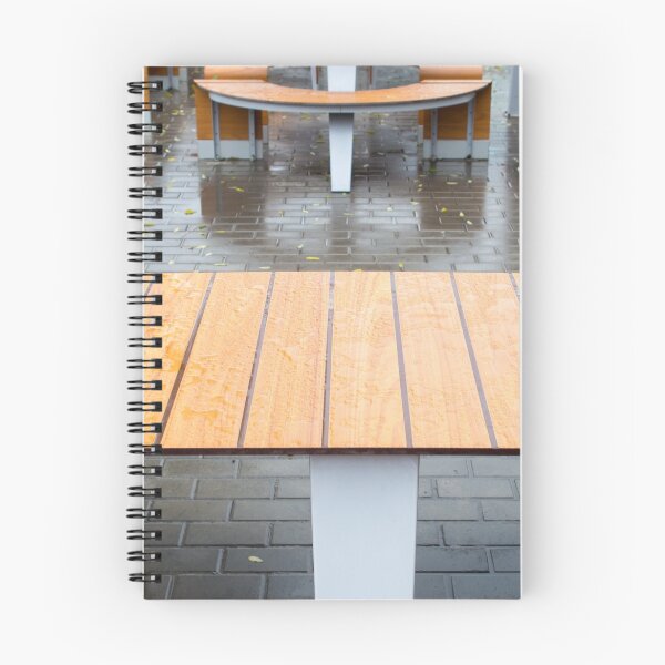 Item preview, View tables wet after the rain in a cafe designed and sold by vladromensky.