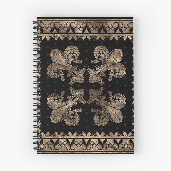 Item preview, Fleur-de-lis - Black and Gold #2 designed and sold by k9printart.