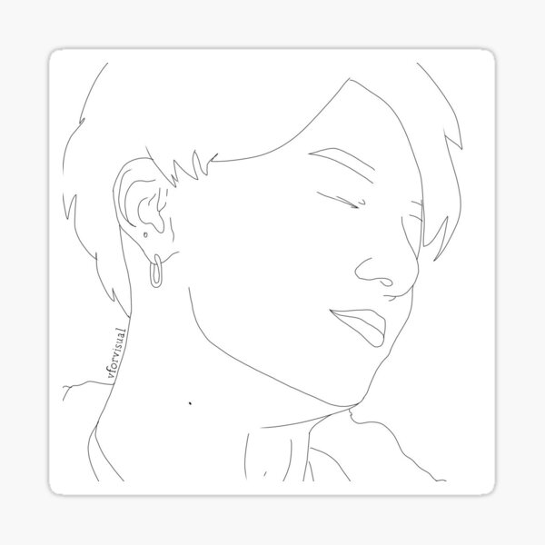 BTS RM Mirror Selfie Sticker Sticker for Sale by vforvisual