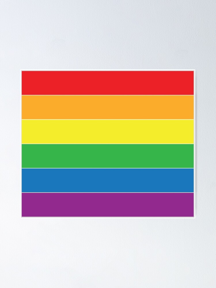 Gay Pride Gay Pride Flag Rainbow Stripe Poster For Sale By Showyourpride Redbubble 0401