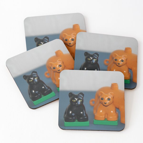 Item preview, Tiger and lion plastic toys	 designed and sold by EstelleRossetti.