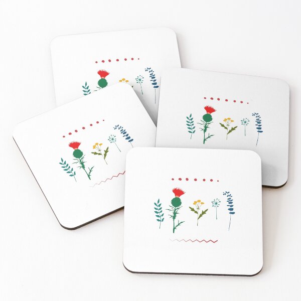 Item preview, Thistle, tansy and other herbs on a white background designed and sold by zatmeniee.