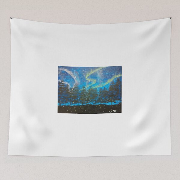 Item preview, Fireflies with the Dancing Lights of Aurora Borealis designed and sold by Artgigue09.