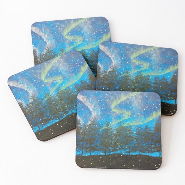 Item preview, Fireflies with the Dancing Lights of Aurora Borealis designed and sold by Artgigue09.