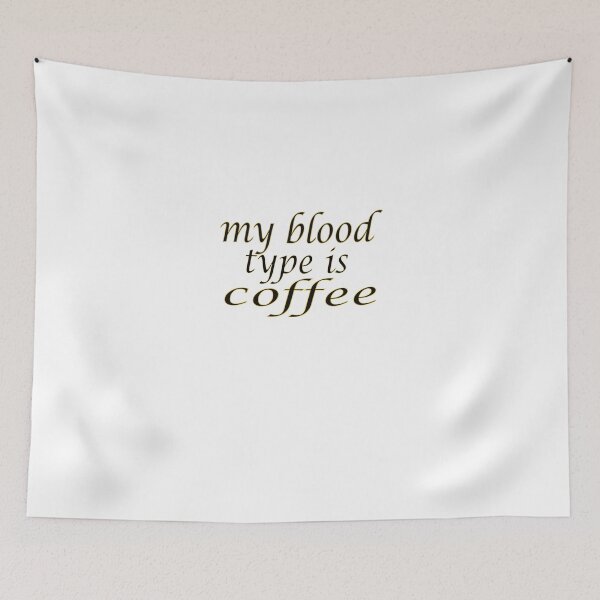 Item preview, My Blood Type Is Coffee/ Caffeine TShirt Sarcastic Funny T-Shirt designed and sold by camelia khaled.