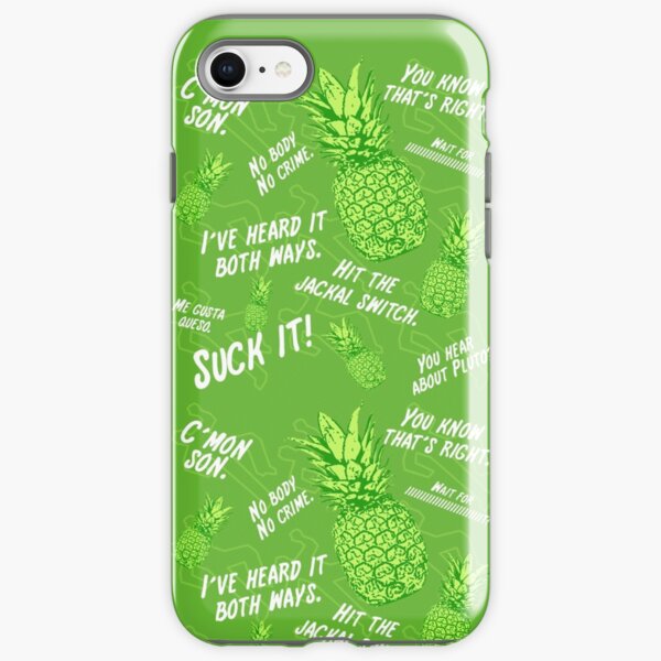 Psych Pineapple Hawaiian Print iPhone Tough Case