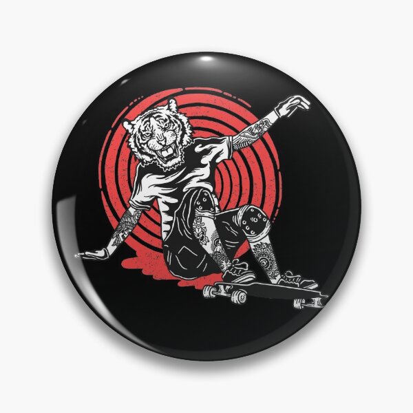 Item preview, Downhill Skateboarding Tiger designed and sold by printworxx.