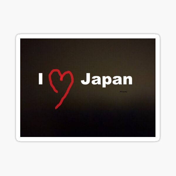 Aperçu de l'œuvre I love Japan. créée et vendue par JPOempathy.