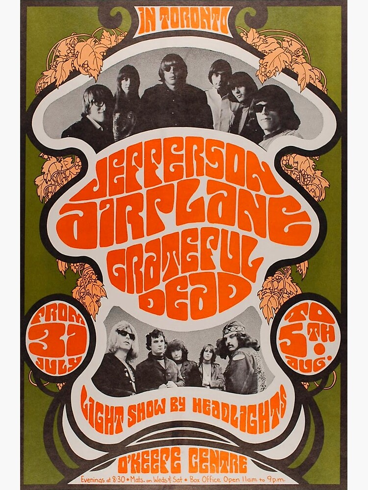 Jefferson Airplane and Grateful Dead gig poster by Lightning-63