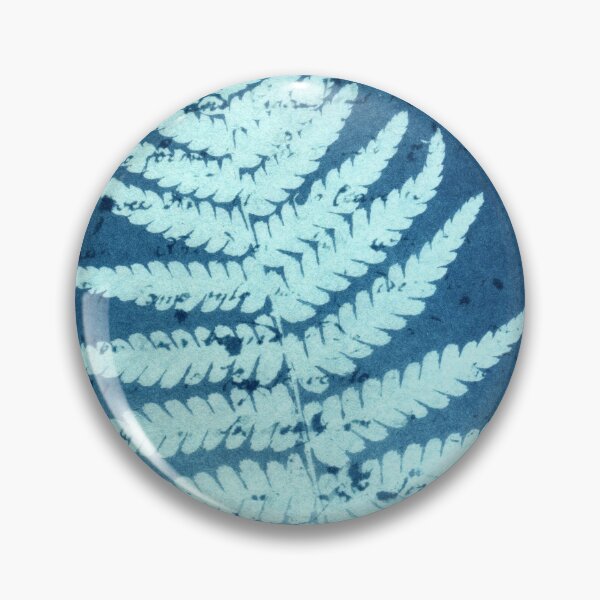 Item preview, Botanical blue floral Cyanotype print 24 designed and sold by KasparekFineArt.