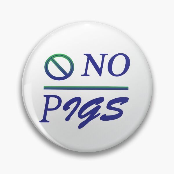 Item preview, No Pigs T-Shirt designed and sold by YA45 Store.