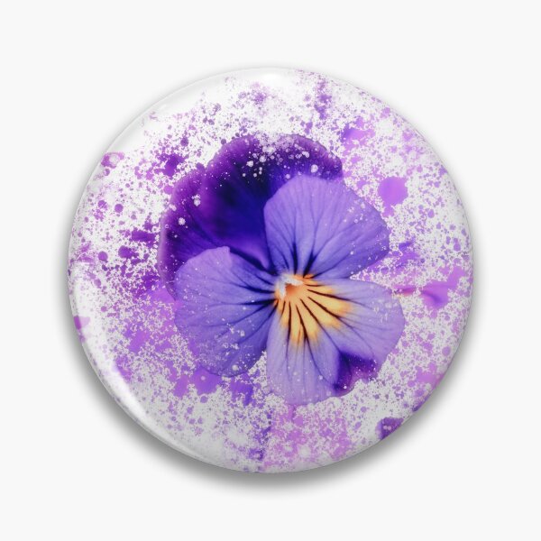 Item preview, Purple pansy on white background designed and sold by RosNapier.