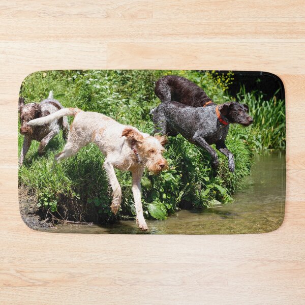 Item preview, River adventure Spinone by heidiannemorris designed and sold by FOLK ART FUSION by heidiannemorris.