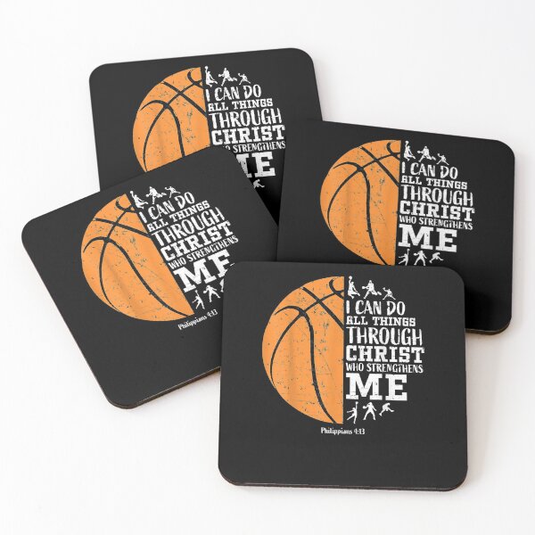 Item preview, Christian Basketball I Can Do All Things Through Christ Who Strengthens Me Philippians designed and sold by BestDesign77.