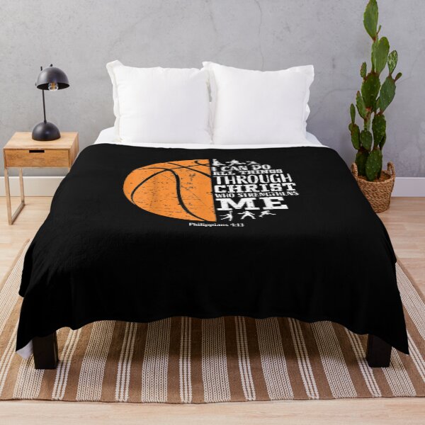 Item preview, Christian Basketball I Can Do All Things Through Christ Who Strengthens Me Philippians designed and sold by BestDesign77.