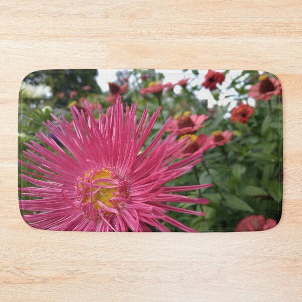 Item preview, Pink flowers in a Polish garden designed and sold by AmeliasArtistry.