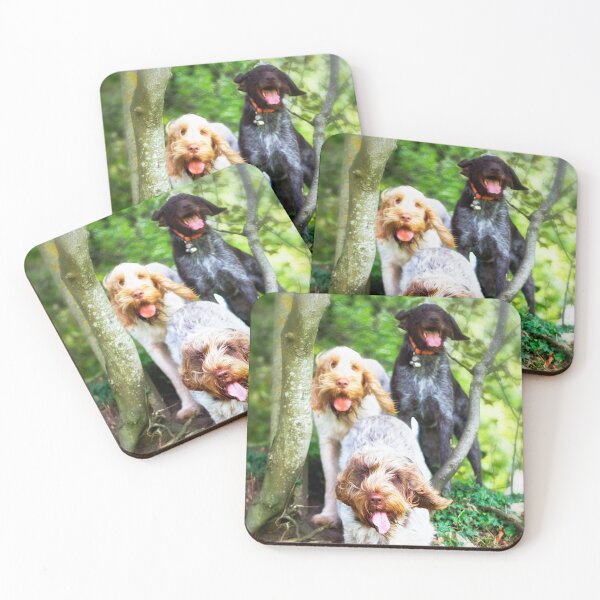 Item preview, Windy in the woods Spinone by heidiannemorris designed and sold by FOLK ART FUSION by heidiannemorris.