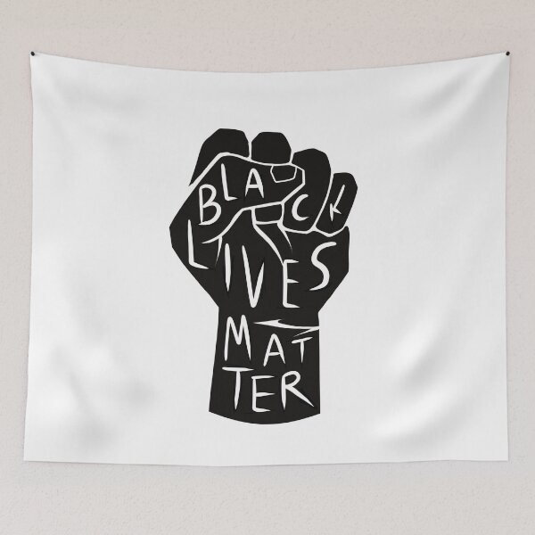 Item preview,  black lives matter | black power fist (in black) designed and sold by acatalepsys.
