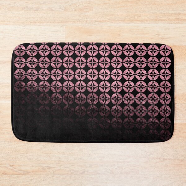 Item preview, Textured salmon, coral and black Shippo ombre - traditional Japanese pattern designed and sold by misentangled.